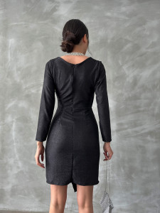 Rochie dama scurta cu decolteu petrecut - Img 3