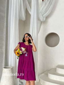 Rochie dama simpla cu accesoriu - Img 5