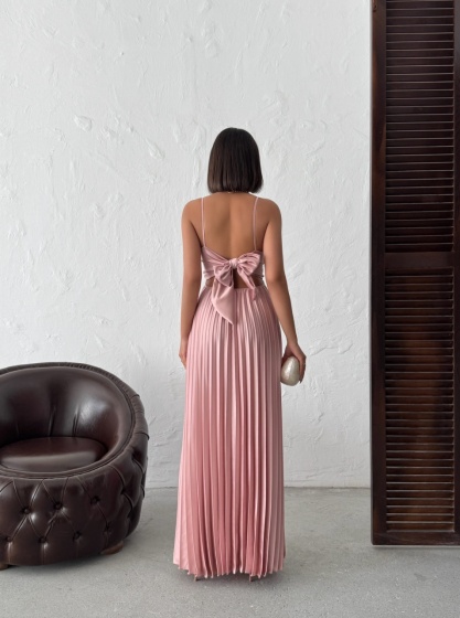 Rochie din satin plisata - Img 2