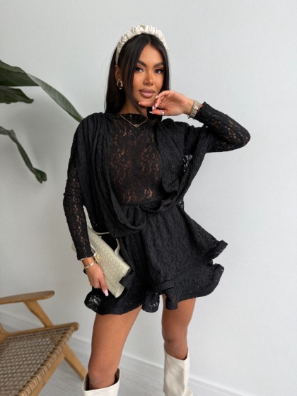 Rochie elegant scurta cu volane - Img 3