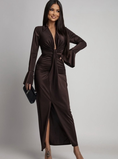 Rochie eleganta din lycra cu maneca clopot