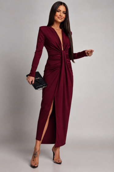 Rochie eleganta din lycra simpla - Img 2