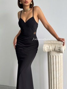 Rochie eleganta lunga cu strasuri tip sirena - Img 4