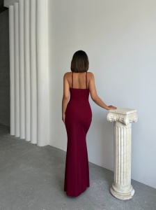 Rochie eleganta lunga cu strasuri tip sirena - Img 4
