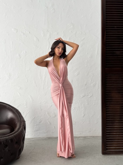 Rochie eleganta lunga din lycra - Img 6
