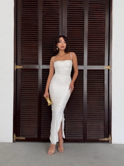 Rochie eleganta lunga din tull - Img 6