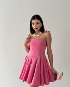 Rochie eleganta scurta cu bretele - Img 3