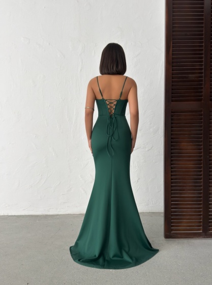 Rochie lunga eleganta tip corset - Img 2