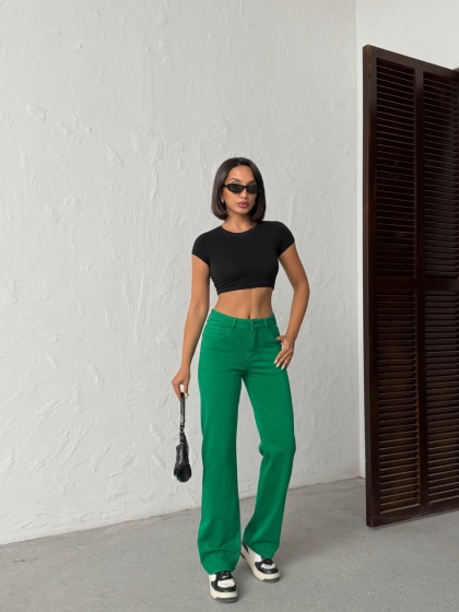 Blugi drepti elastici simpli - Img 6