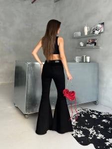 Blugi elastici extra evazati - Img 5