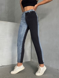 Blugi mom fit elastici in doua culori - Img 3