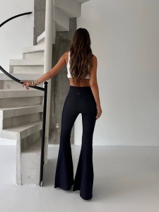 Colanti evazati cu aspect denim - Img 3