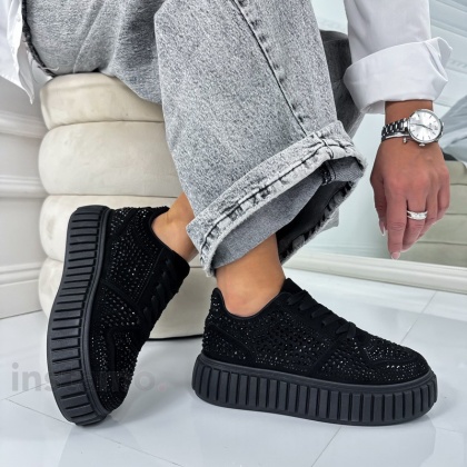 Pantofi sport accesorizati cu strasuri - Img 2