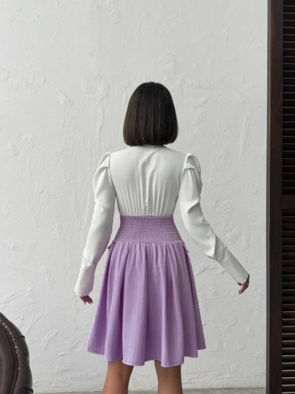 Rochie elegant tip corset si camasa - Img 2