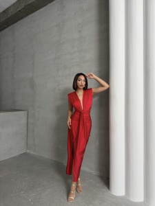 Rochie eleganta din licra cu strasuri - Img 8