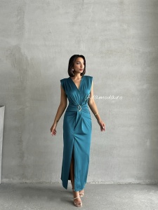 Rochie eleganta din lycra cu accesoriu in talie - Img 6