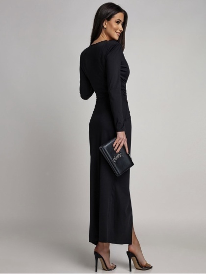 Rochie elegantă din lycra, cu detaliu metalic - Img 4
