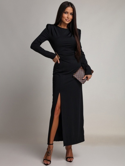 Rochie elegantă din lycra, cu detaliu metalic - Img 3