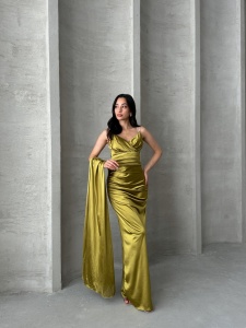 Rochie eleganta lunga cu bretele din strasuri - Img 4