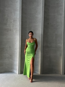 Rochie eleganta lunga cu bretele - Img 4