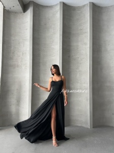Rochie eleganta lunga cu siret la spate - Img 7