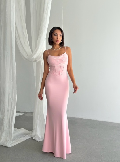 Rochie eleganta lunga din lycra - Img 5