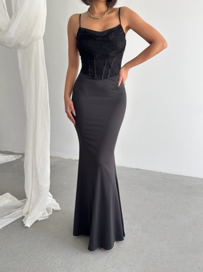 Rochie eleganta lunga din lycra - Img 2