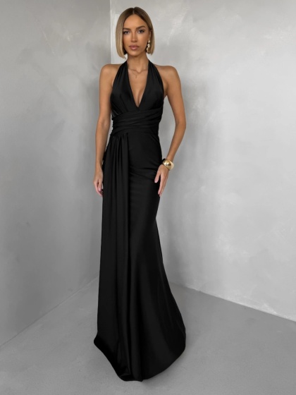 Rochie eleganta lunga din lycra - Img 3