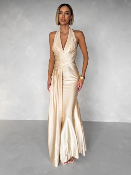 Rochie eleganta lunga din lycra - Img 6