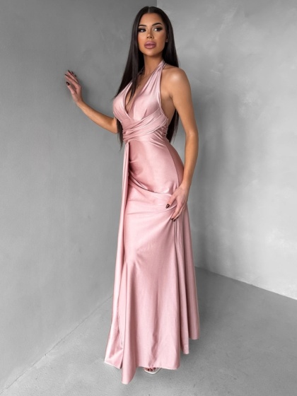 Rochie eleganta lunga din lycra - Img 7