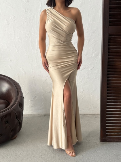 Rochie eleganta lunga din lycra - Img 2