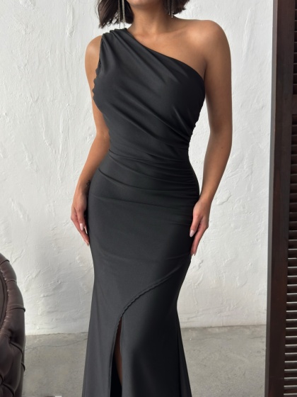 Rochie eleganta lunga din lycra