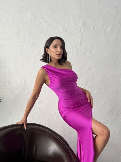 Rochie eleganta lunga din lycra - Img 7