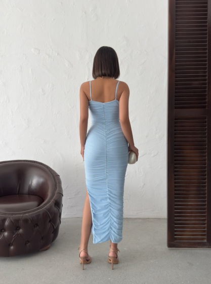 Rochie eleganta lunga din tull - Img 3