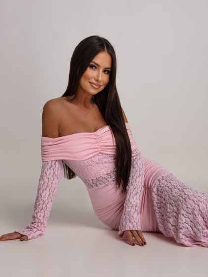Rochie eleganta lunga tip sirena din dantela - Img 4