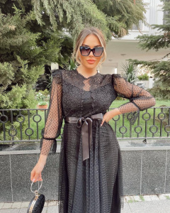 Rochie eleganta midi din dantela - Img 2