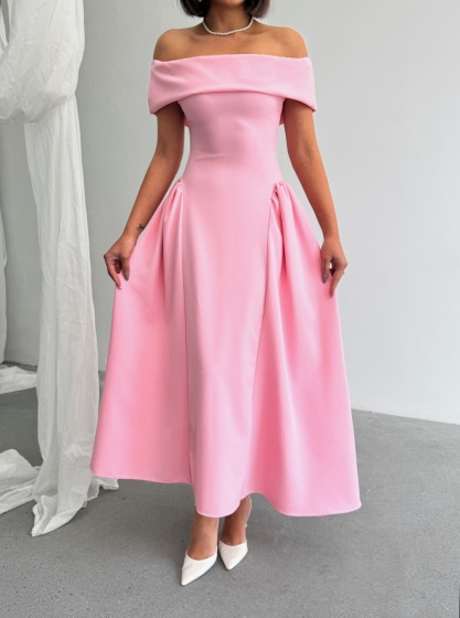Rochie eleganta pe umeri - Img 3