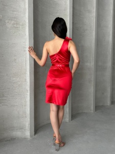 Rochie eleganta scurta cu accesoriu curea - Img 2