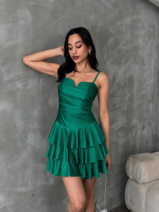 Rochie scurta cu volane - Img 2