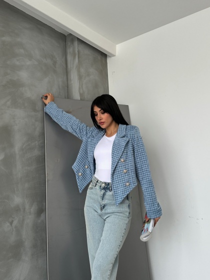 Sacou scurt cu nasturi - Img 1