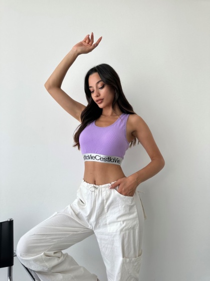 Top crop push-up sport