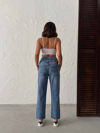 Blugi dama cu talie inalta - Img 6