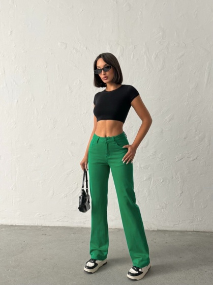 Blugi drepti elastici simpli - Img 3