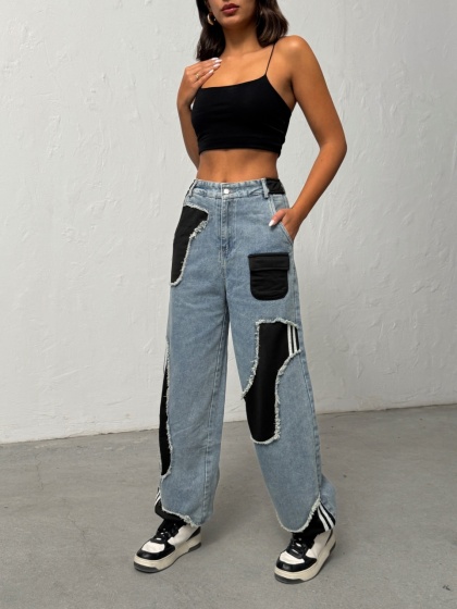 Blugi evazati cu tiv ajustabil - Img 7