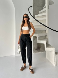 Blugi mom fit cu tiv ajustabil - Img 2