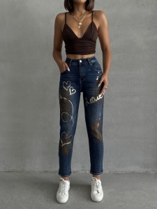 Blugi mom fit elastici - Img 1