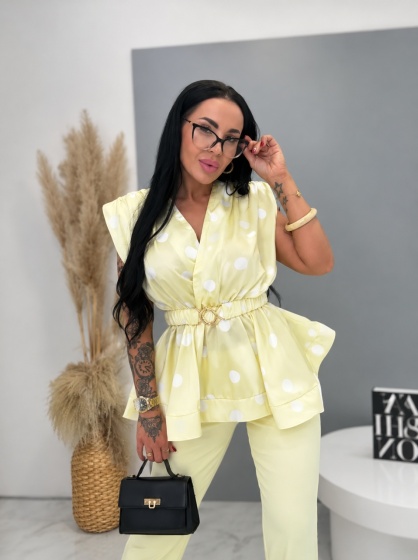 Bluza tip kimono cu centura