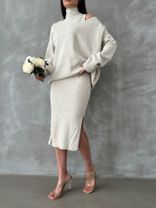 Compleu dama rochie+ pulover - Img 2