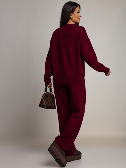 Compleu din tricot cu pantaloni evazati - Img 2