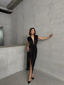 Rochie eleganta din licra cu strasuri - Img 7